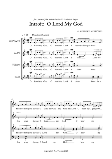 Introit: O Lord My God