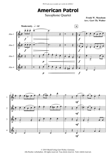 American Patrol (arr. Gert Th. Walter)