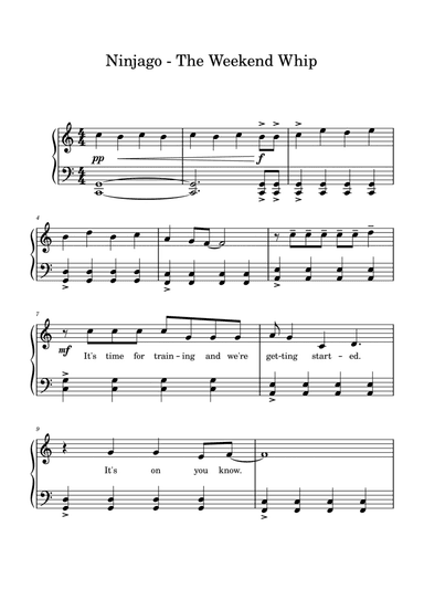 Weekend Whip (arr. Amy Brinkman-Davis)