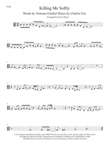 Killing Me Softly With His Song (arr. Kevin Busse)