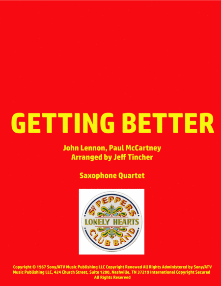 Getting Better (arr. Jeff Tincher)