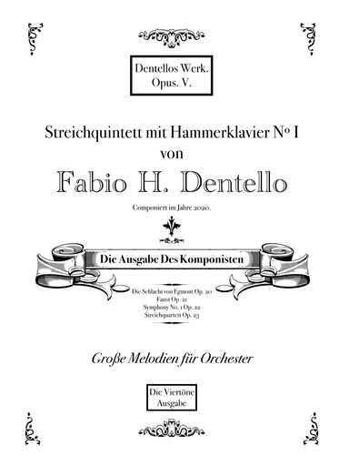 Quinteto de Cordas e Piano Nº 1  Em Eb Opus 5