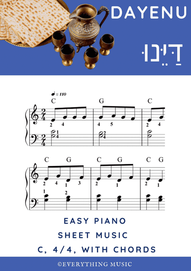 Dayenu דַּיֵּנוּ - Pessach Song l Jewish passover (arr. R. Sloboder)