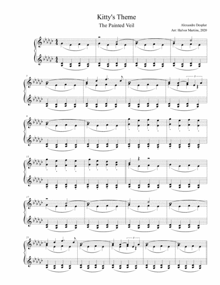 The Painted Veil (arr. Piano Palt)