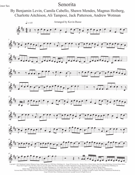 Senorita (arr. Kevin Busse)