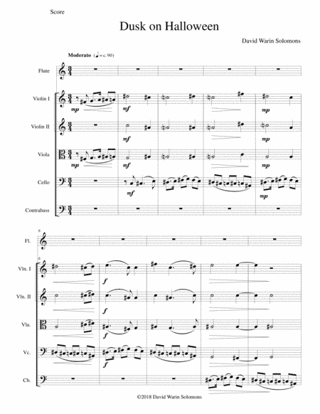 Dusk on Halloween - string accompaniment (karaoke - music-minus-one) version