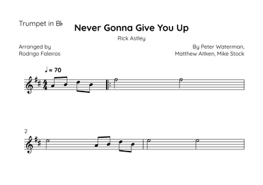 Never Gonna Give You Up (arr. Rodrigo Faleiros)