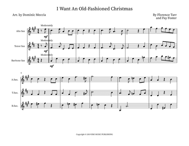 I Want An Old-fashioned Christmas (arr. Dominic Meccia)