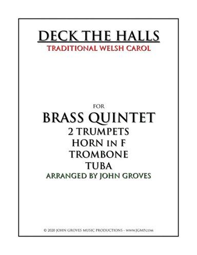 Deck The Halls - Brass Quintet (arr. John Groves)