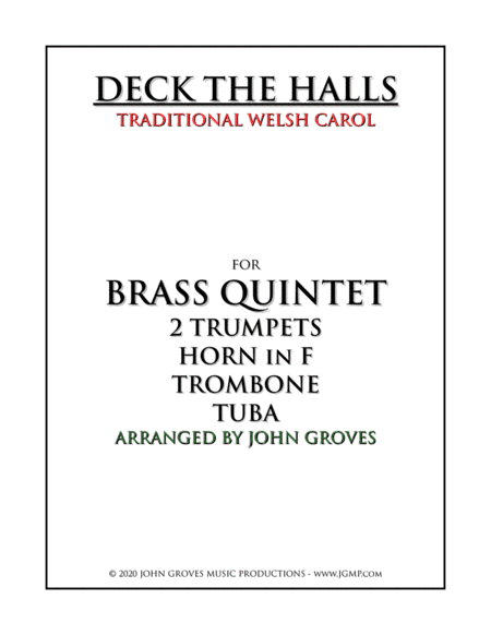 Deck The Halls - Brass Quintet (arr. John Groves)