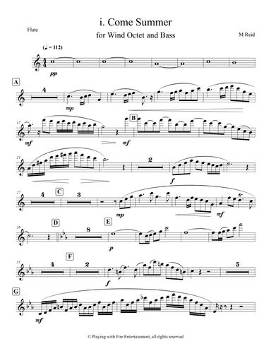 Nonet for Woodwinds and Double Bass