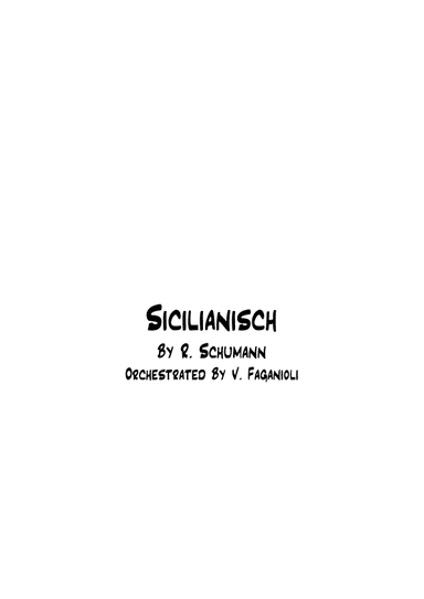 Sicilianisch (arr. Valdeci Faganioli)