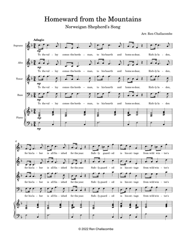 Homeward from the Mountains (arr. Ren Challacombe)