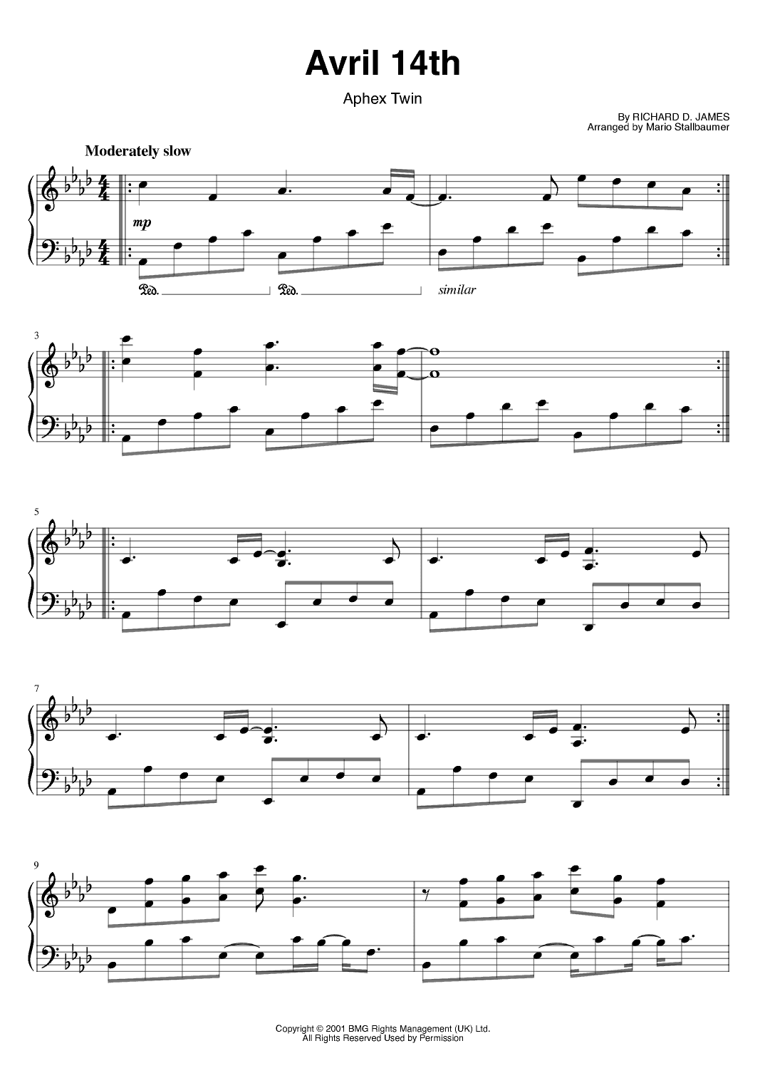 Avril 14th (arr. Mario Stallbaumer)