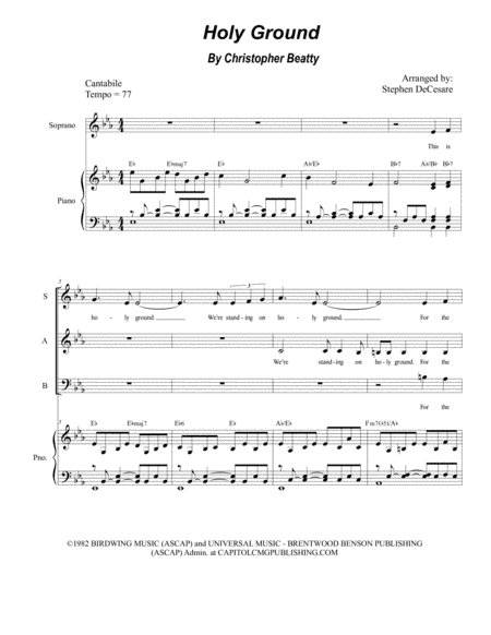 Holy Ground (arr. Stephen DeCesare)