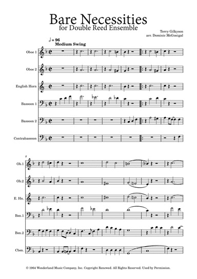 The Bare Necessities (arr. Dominic McGonigal)
