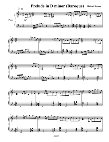 Prelude No.6 in D minor, from 24 Preludes