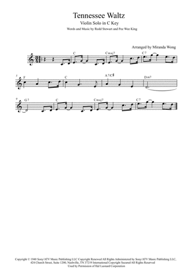 Tennessee Waltz (arr. Miranda Wong)