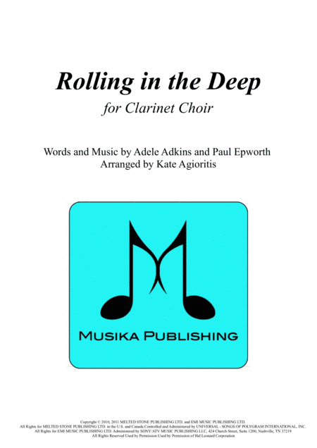 Rolling In The Deep (arr. Kate Agioritis)