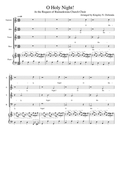Holy Night (arr. Kingsley N. Owhonda)