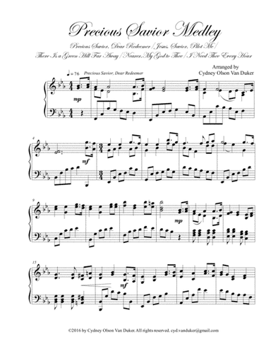 Precious Savior Medley (arr. Cydney Olson Van Duker)