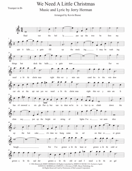 We Need A Little Christmas (arr. Kevin Busse)