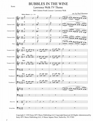 Bubbles In The Wine (arr. Arranged by Paul Hemmer)