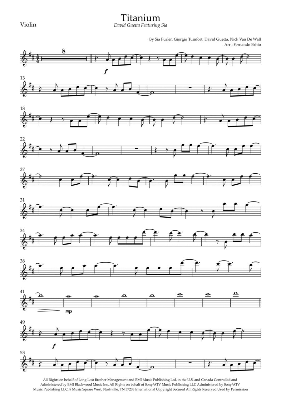 Titanium (arr. Fernando Britto)