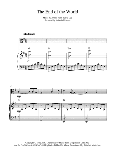 The End Of The World (arr. Kaiserin Rebecca)
