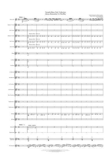 Always Remember Us This Way (arr. Kevin P Holdgate)