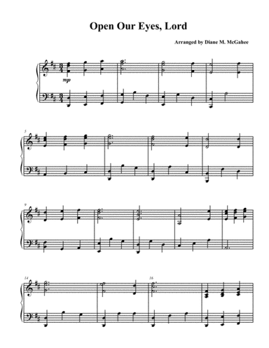 Open Our Eyes (arr. Diane M. McGahee)