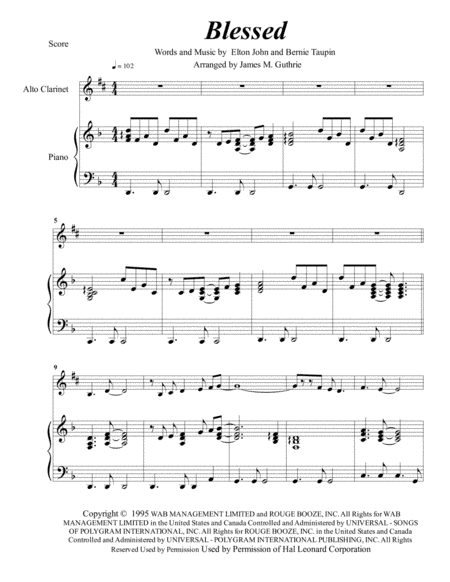 Blessed (arr. James M. Guthrie)