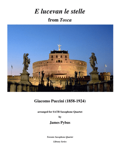 E lucevan le stelle from Tosca (arr. James Pybus)