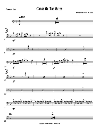 Carol Of The Bells (arr. David W. Young)