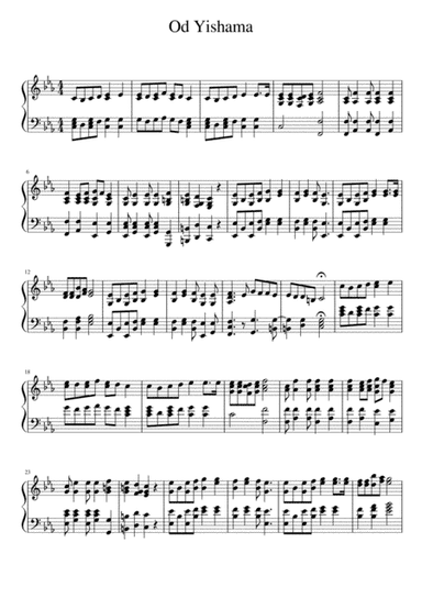 Od Yishama -  Yet again there shall be heard... in the cities of Judah, and in the streets of Jerusa (arr. Michael Pasikov)