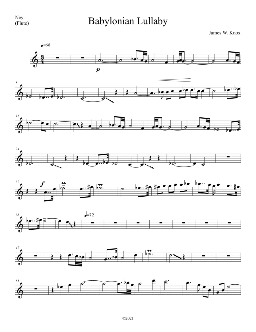 Babylonian Lullaby - ney (flute)