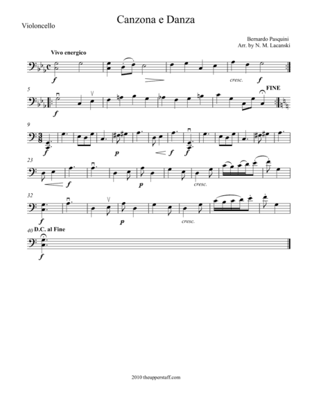Canzona e Danza (arr. Nick Lacanski)