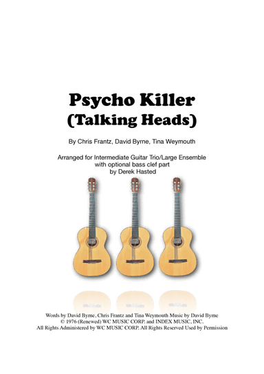 Psycho Killer (arr. Derek Hasted)