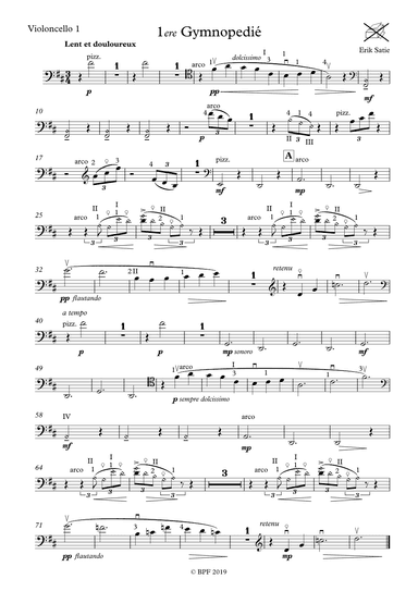 Gymnopedie No. 1 (arr. Branimir Pusticki)