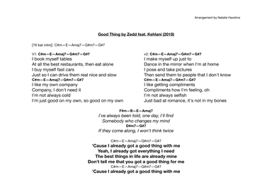 Good Thing (arr. Natalie Hawkins)