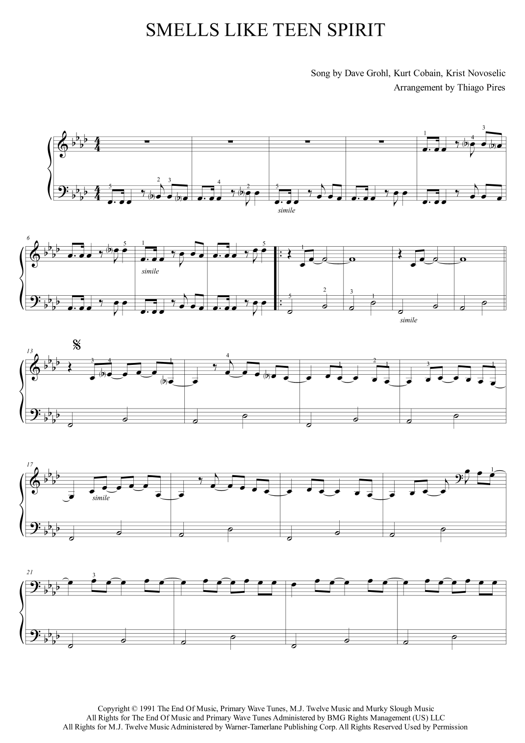 Smells Like Teen Spirit (arr. Thiago Pires)