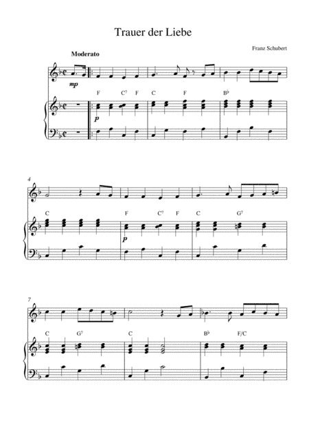 Trauer der Liebe (arr. Kaiserin Rebecca)