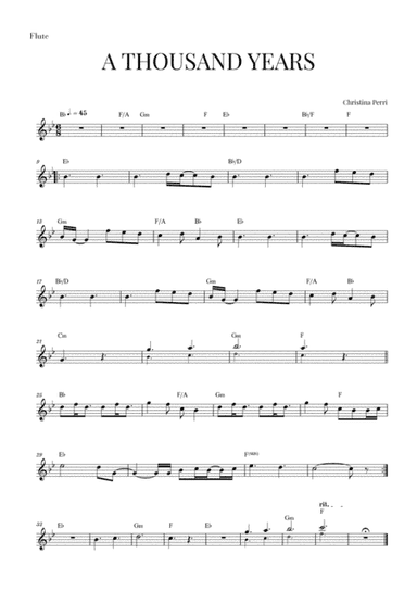 A Thousand Years (arr. Cadenza Editions)