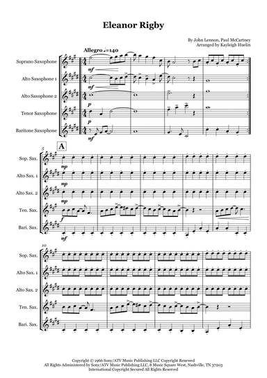 Eleanor Rigby (arr. Kayleigh Huelin)