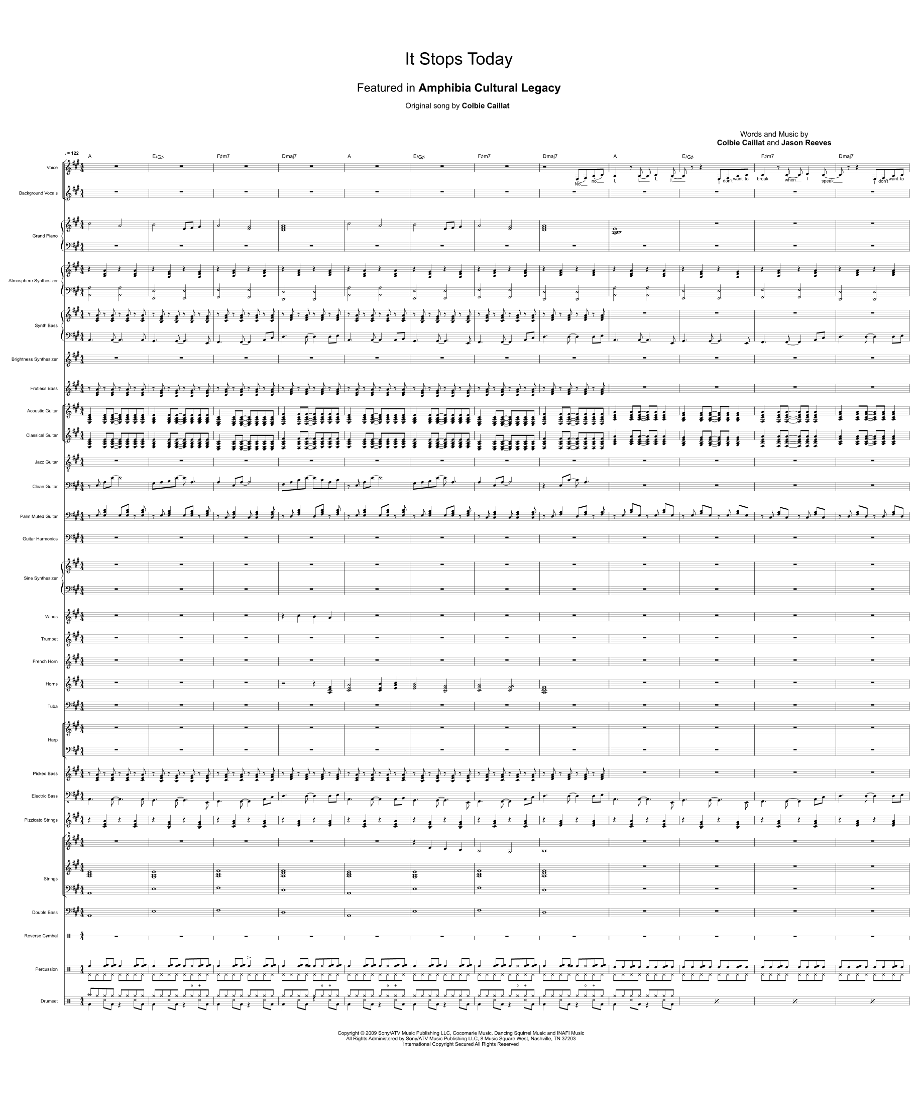 It Stops Today (arr. Amphibia Cultural Legacy)