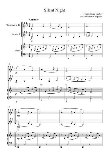 Silent Night (arr. Gildson Cerqueira)