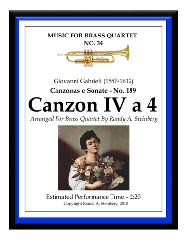 Canzon IV a 4 - No. 189 (arr. Randy A. Steinberg)