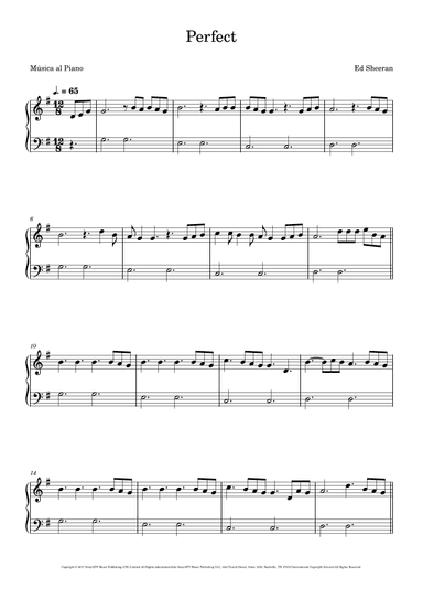 Perfect (arr. Música al Piano)