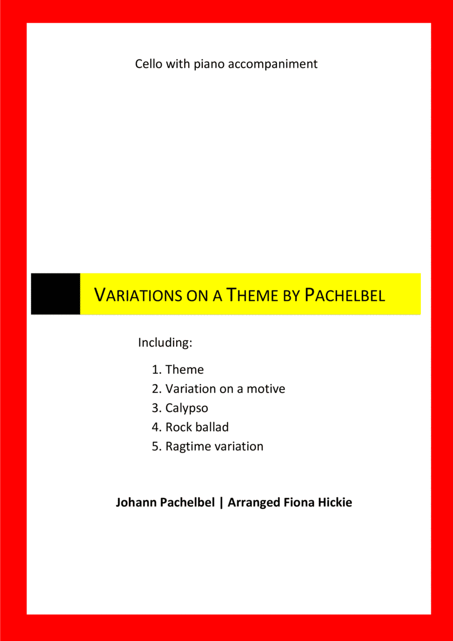 Variations on a Theme by Pachelbel (arr. Fiona Hickie)