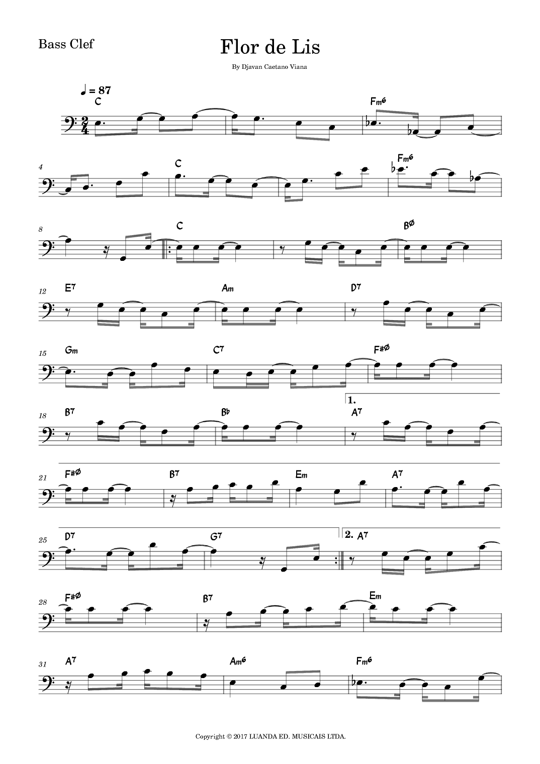 Flor De Lis (arr. Fabio Eduardo de Oliveira)